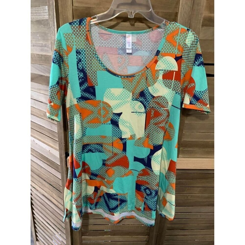 Lularoe Short Sleeve T Shirt Womens Size XS Blue